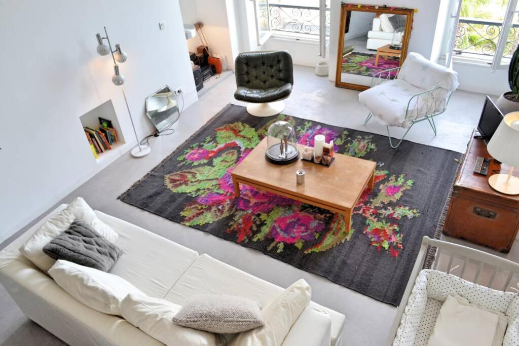 06J - Superb Duplex Loft With Ac - Sea View Apartment Nice Luaran gambar